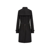 Trench-coat en taffetas à capuche amovible - Noir