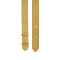 Ceinture en cuir grainé pour petit sac the belt - Jaune