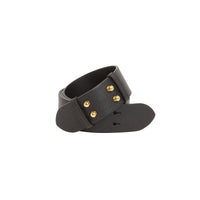 Ceinture en cuir grainé pour petit sac the belt - Noir