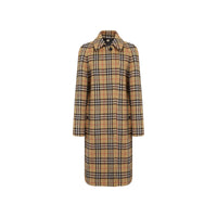Caban Camden vintage check pour femme - Miel & marron