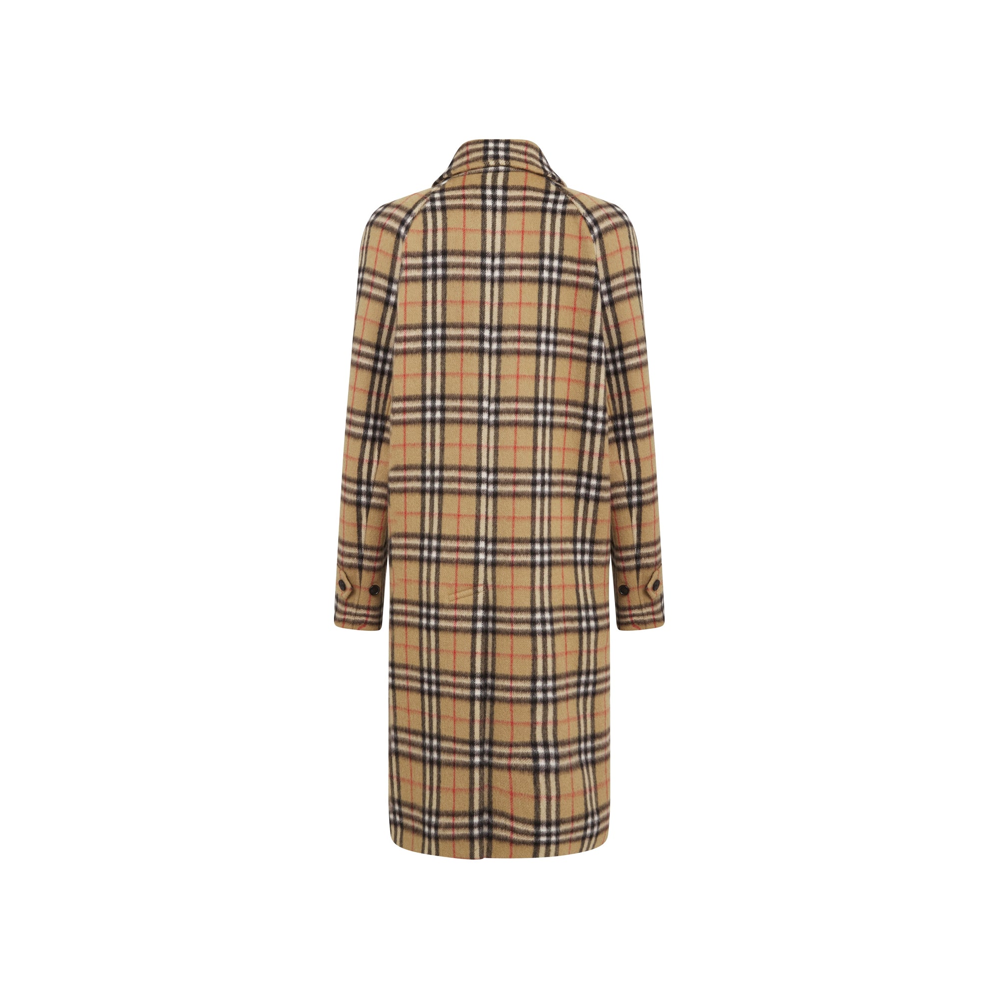 Caban Camden vintage check pour femme - Miel & marron