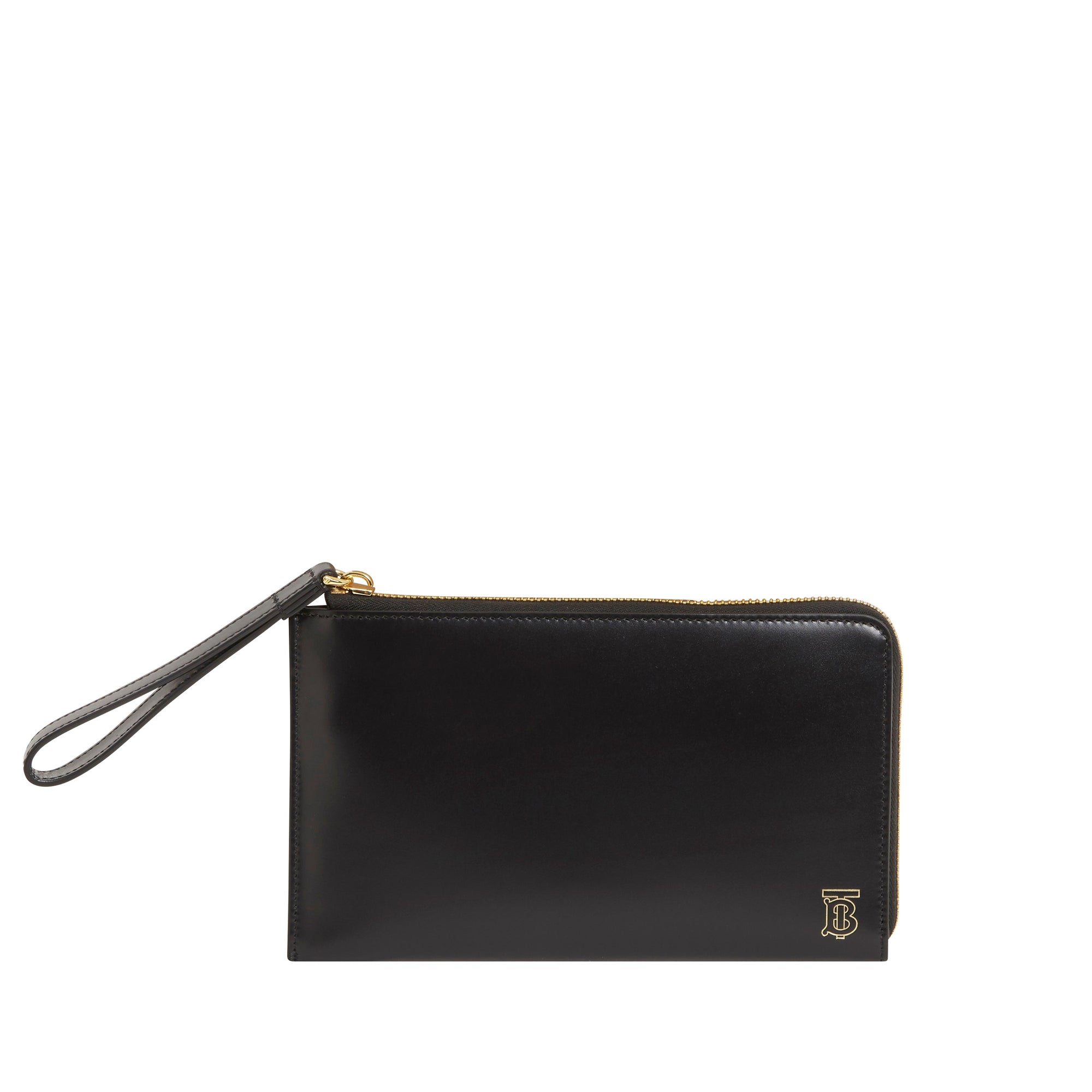 Portefeuille de voyage zippé pour homme avec dragonne en noir - Noir