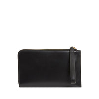 Portefeuille de voyage zippé pour homme avec dragonne en noir - Noir