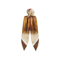 Foulard pour cheveux en soie à imprimé flacon de parfum d'archive - Multicolore