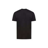 T-shirt oversize en coton à imprimé montage - Noir