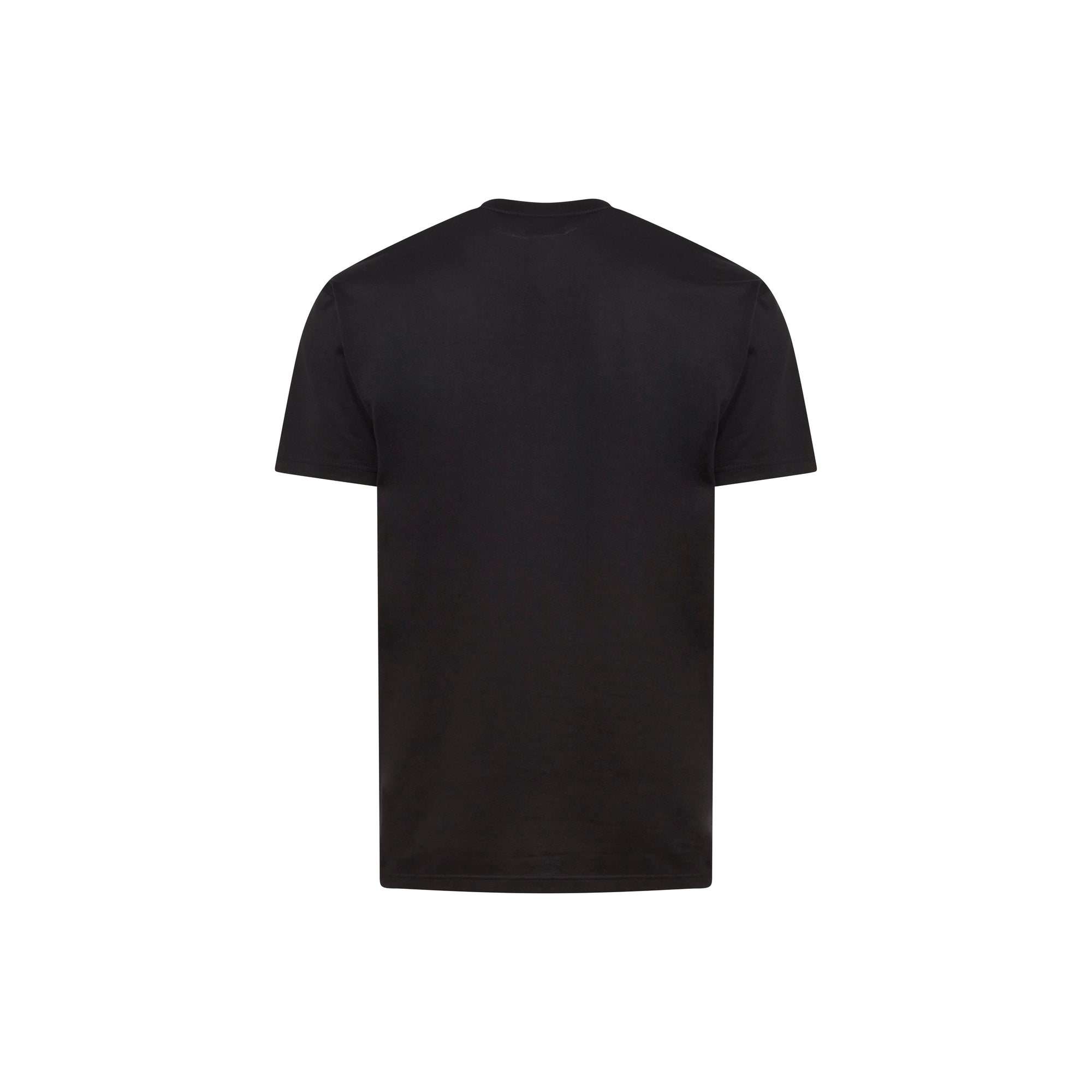 T-shirt oversize en coton à imprimé montage - Noir
