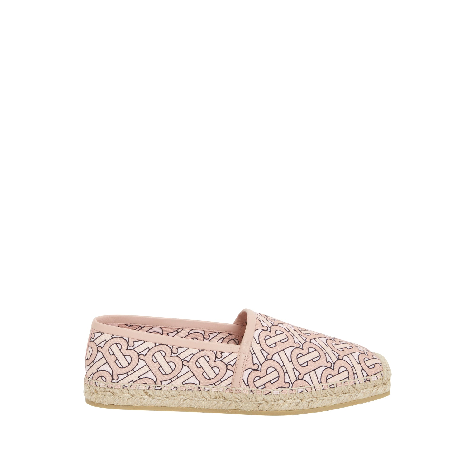 Espadrilles en toile de coton monogram - Rose cuivre pâle