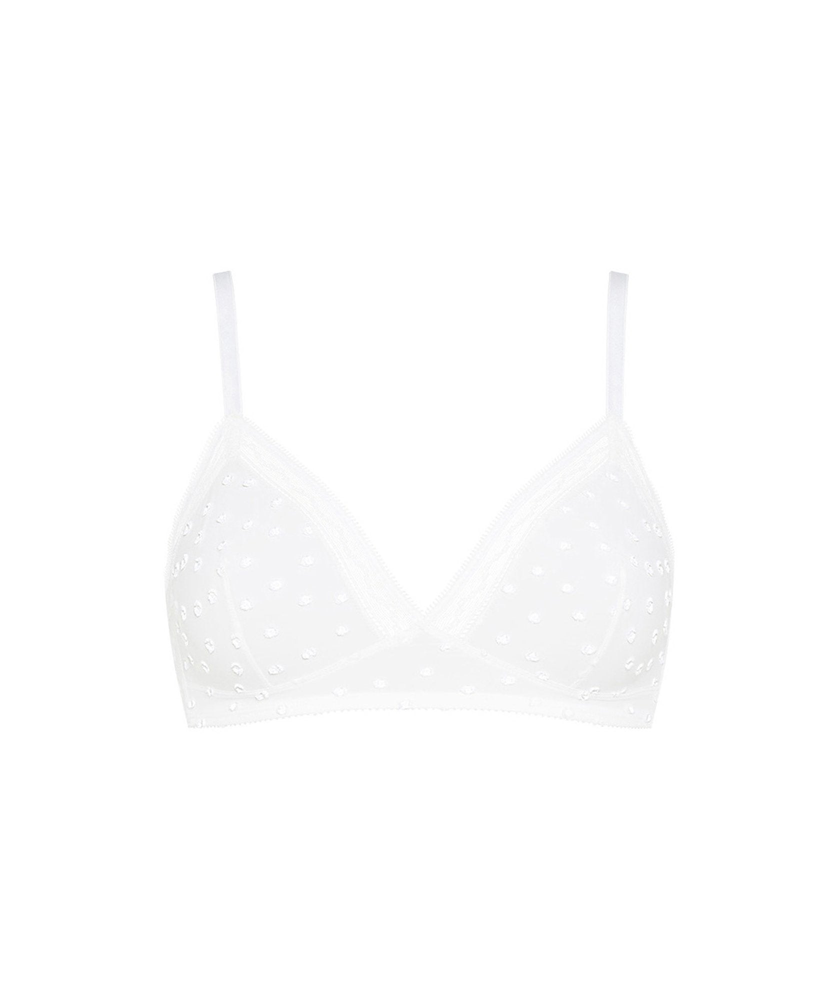 Soutien-gorge triangle Pastille - Blanc