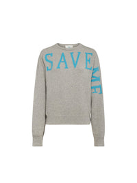 Pull A.Ferretti Save Me en cachemire - Gris