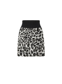 Jupe A.Ferretti Love Me Wild en laine - Noir & Gris