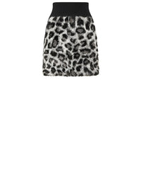 Jupe A.Ferretti Love Me Wild en laine - Noir & Gris