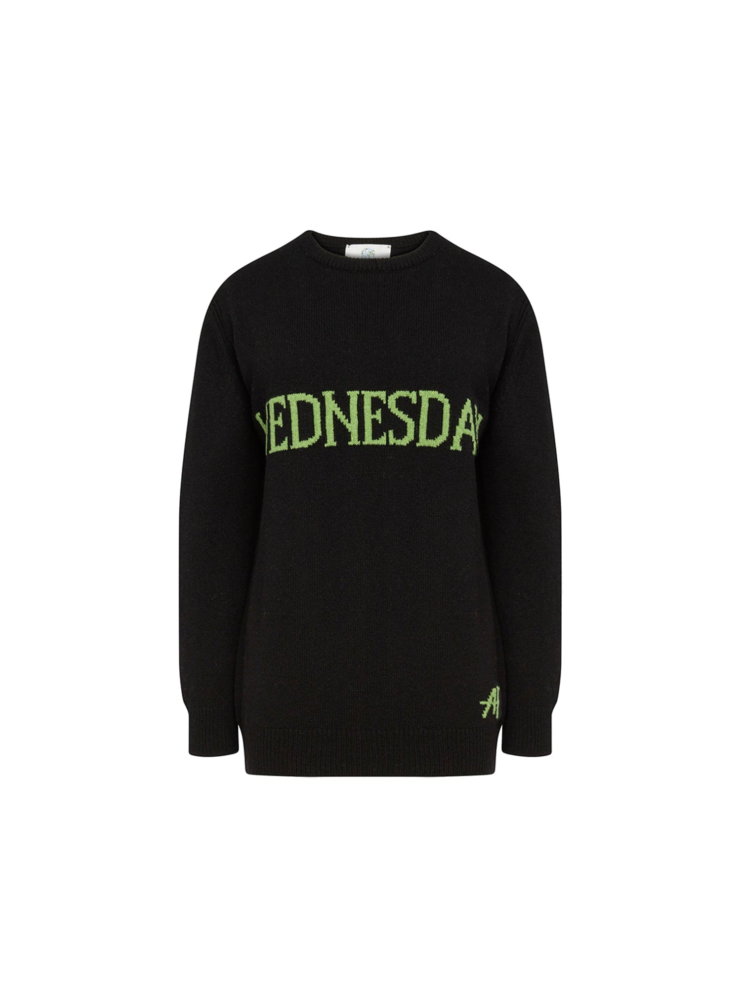 Pull long A.Ferretti Wednesday en cachemire - Noir