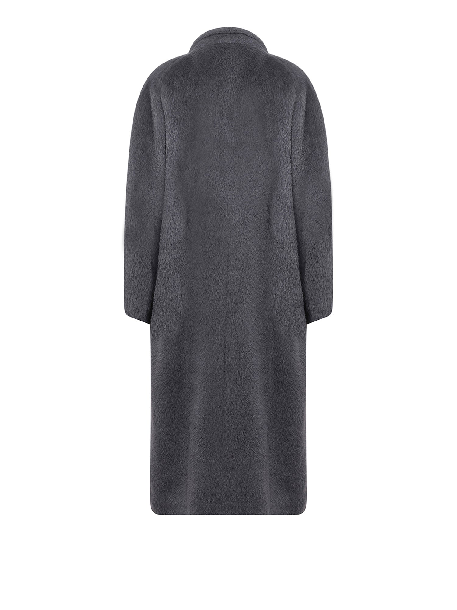 Manteau oversize A.Ferretti à boutonnière croisée en alpaga - Gris