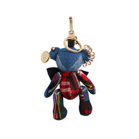 CADET BLUE Bijou porte-clés Thomas Bear orné d'une épingle à kilt