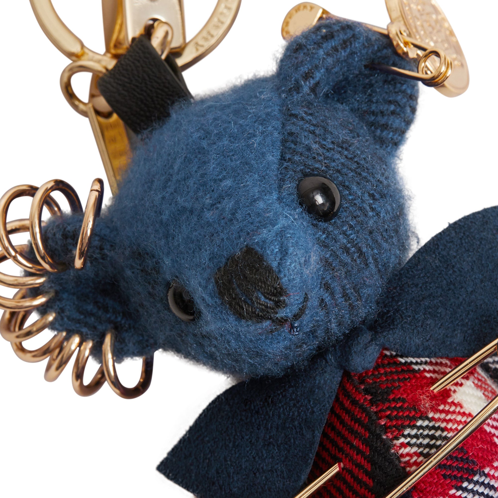 CADET BLUE Bijou porte-clés Thomas Bear orné d'une épingle à kilt
