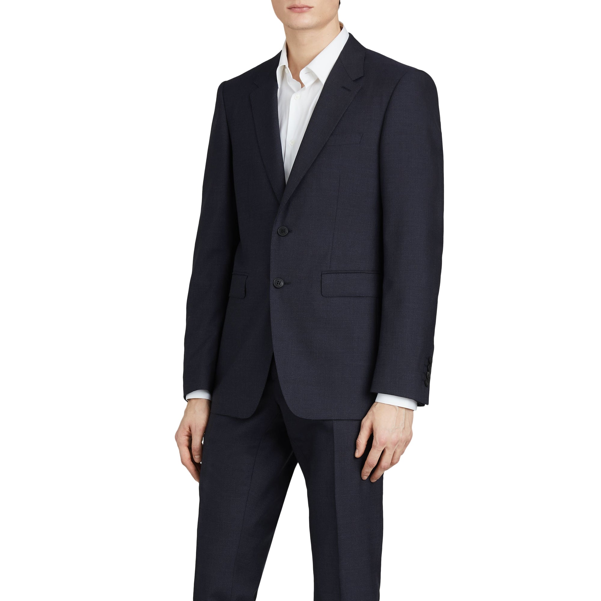 Costume de coupe moderne en laine - Marine