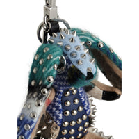NAVY MULTI Bijou porte-clés en cachemire Vera le Lièvre
