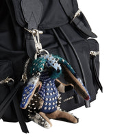 NAVY MULTI Bijou porte-clés en cachemire Vera le Lièvre