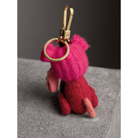 PARADE RED Bijou porte-clés en cachemire Seymour le Bouledogue