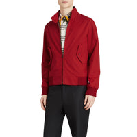 BRIGHT RED Veste Harrington de coupe slim en gabardine tropicale