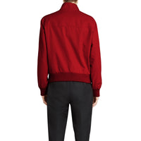 BRIGHT RED Veste Harrington de coupe slim en gabardine tropicale