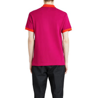 PLUM PINK Polo en coton avec col contrastant