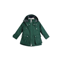FOREST GREEN Parka à capuche en coton mélangé avec gilet intérieur amovible