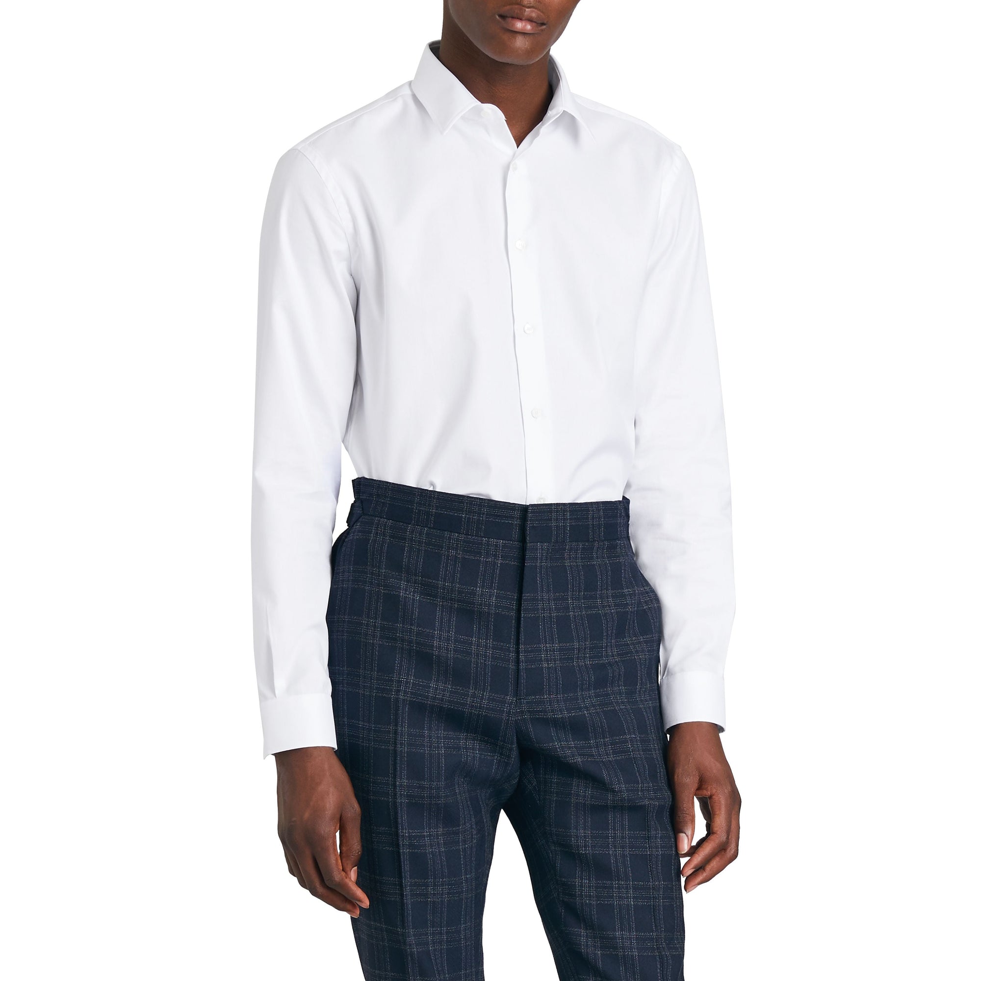 WHITE Chemise moderne en coton