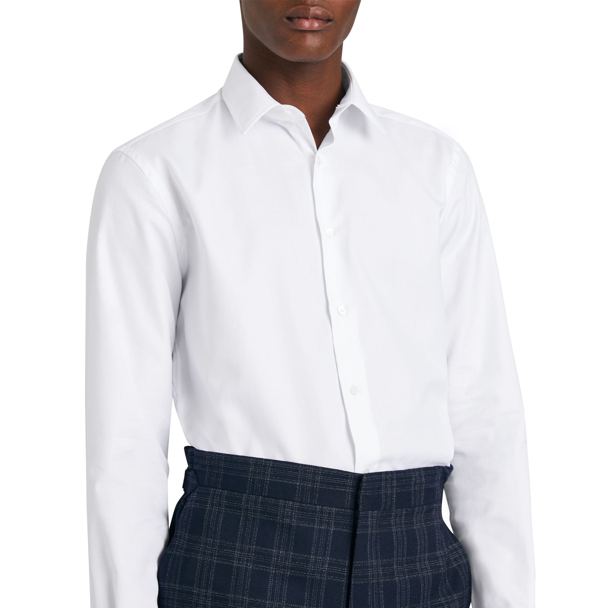 WHITE Chemise moderne en coton