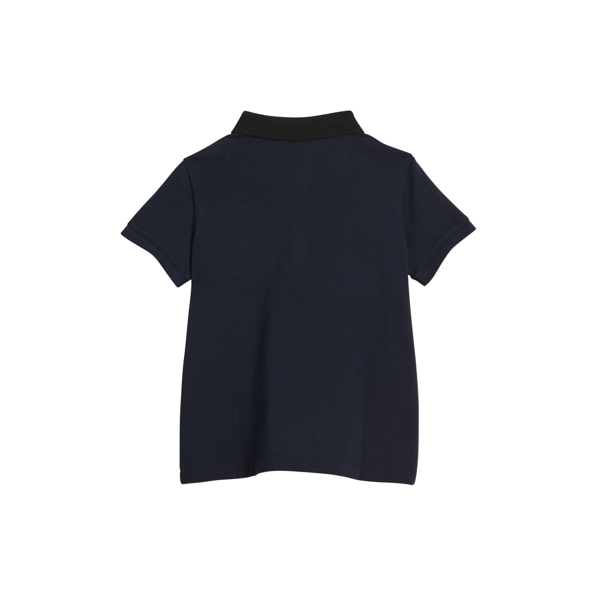 NAVY Polo en coton à empiècement Vintage check