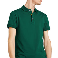 OPAL GREEN Polo en piqué de coton avec boutons peints