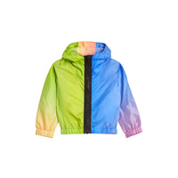 MULTICOLOUR Veste légère à capuche avec imprimé arc-en-ciel