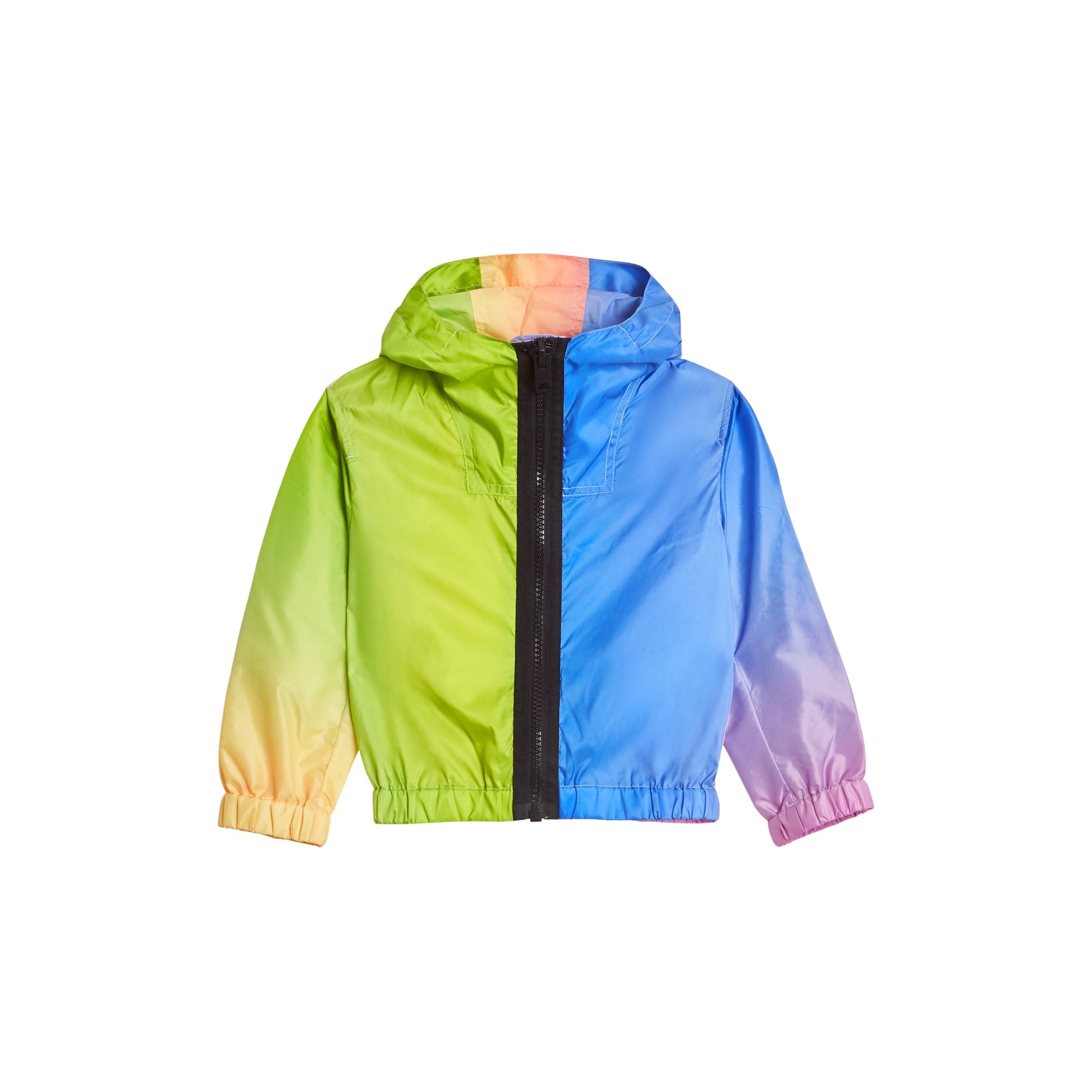 MULTICOLOUR Veste légère à capuche avec imprimé arc-en-ciel