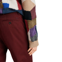 DARK CRIMSON Pantalon chino slim en coton