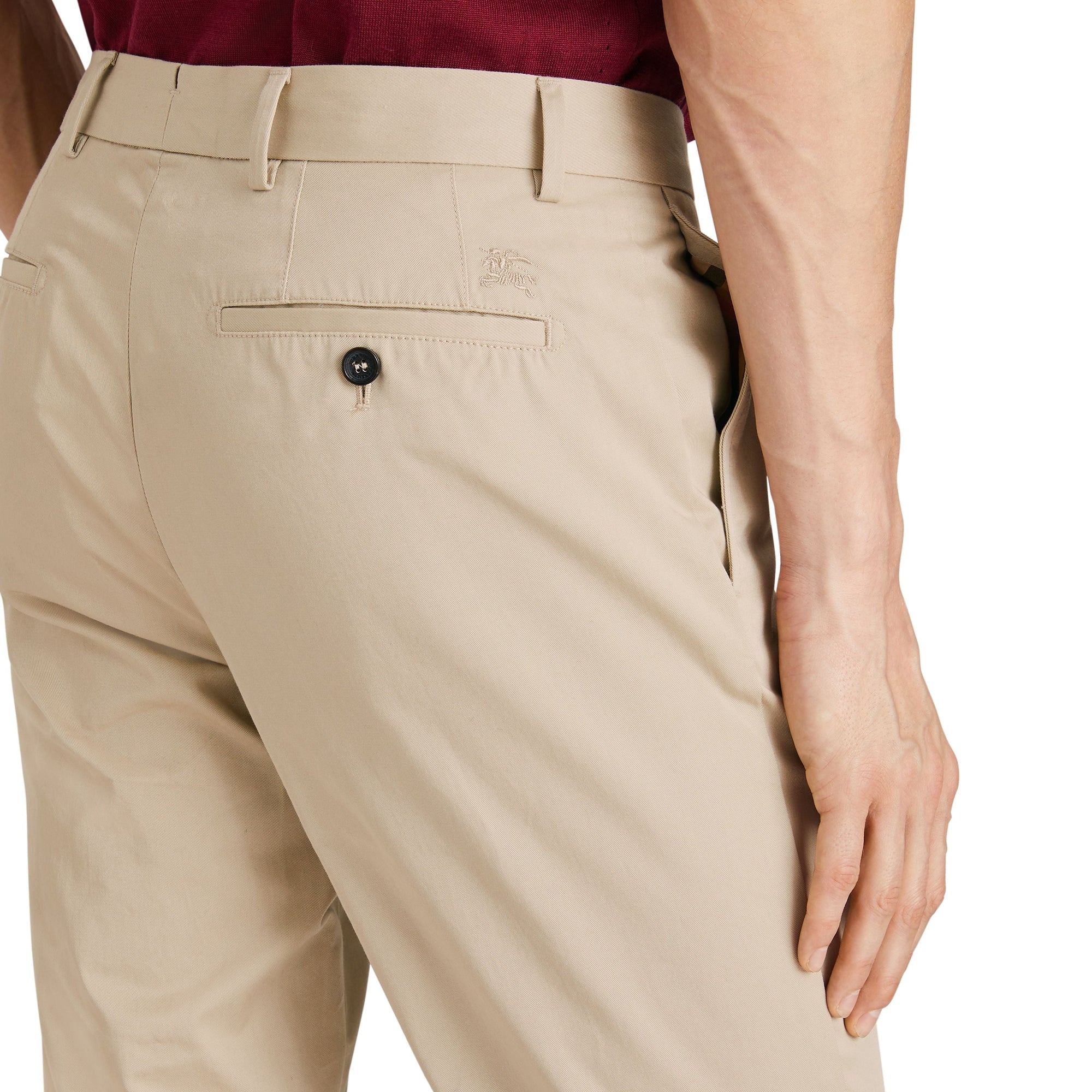 STONE Pantalon chino slim en coton