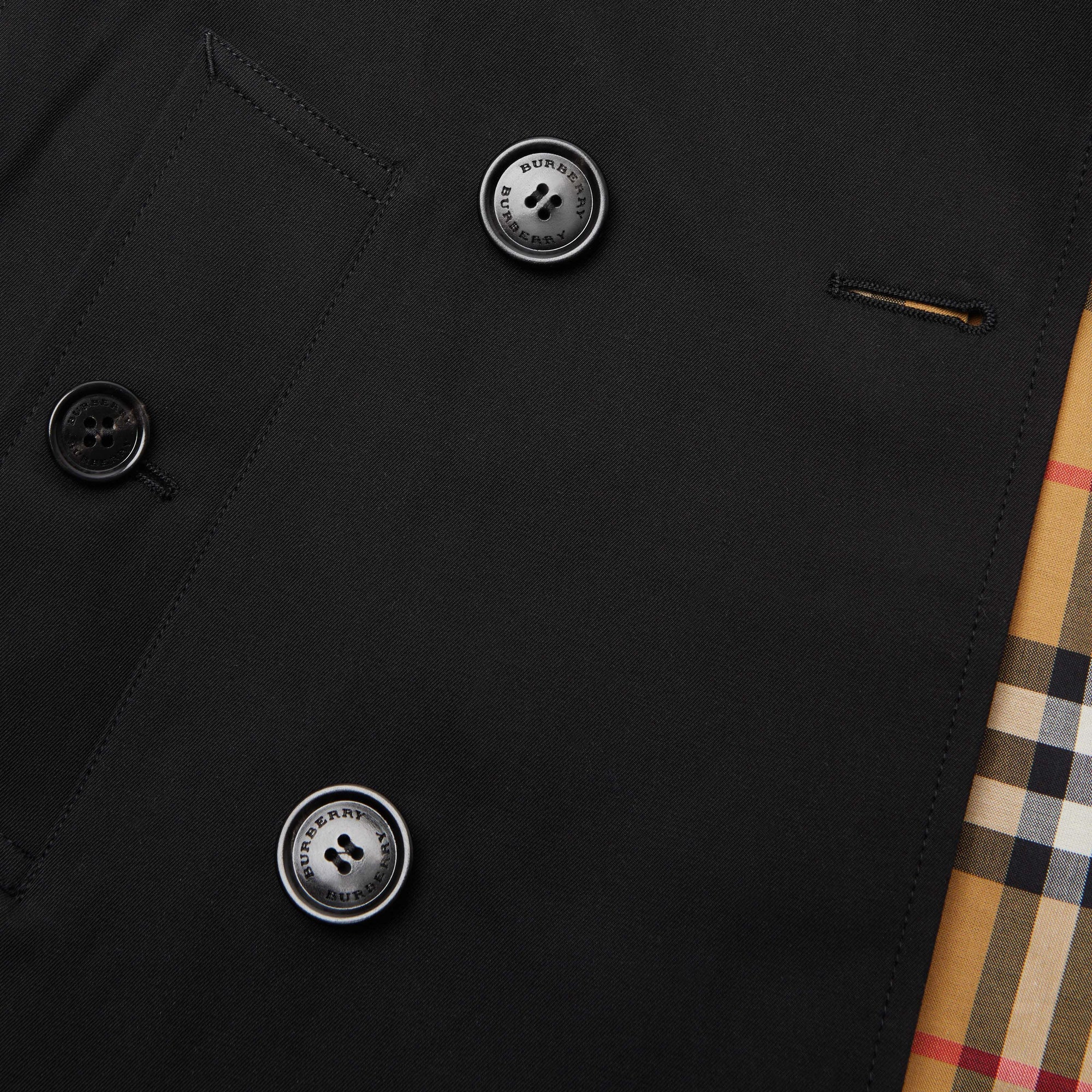 BLACK Trench en gabardine de coton