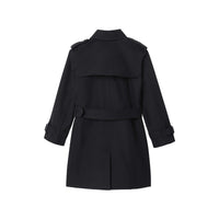 BLACK Trench en gabardine de coton