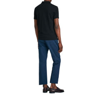 BLACK Polo en piqué de coton avec boutons peints