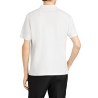 WHITE Polo en piqué de coton avec triple logo d'archive