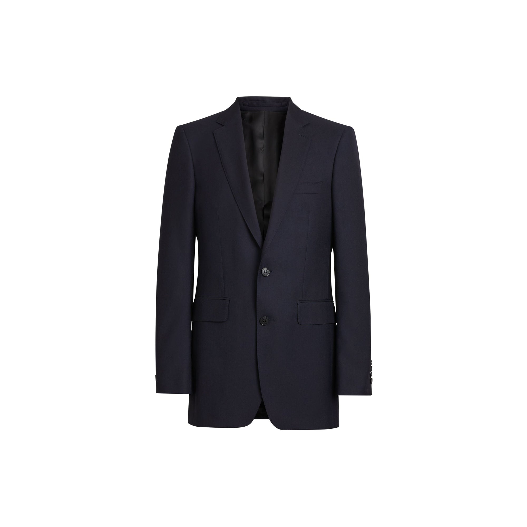 Costume de coupe classique en sergé de laine - Marine