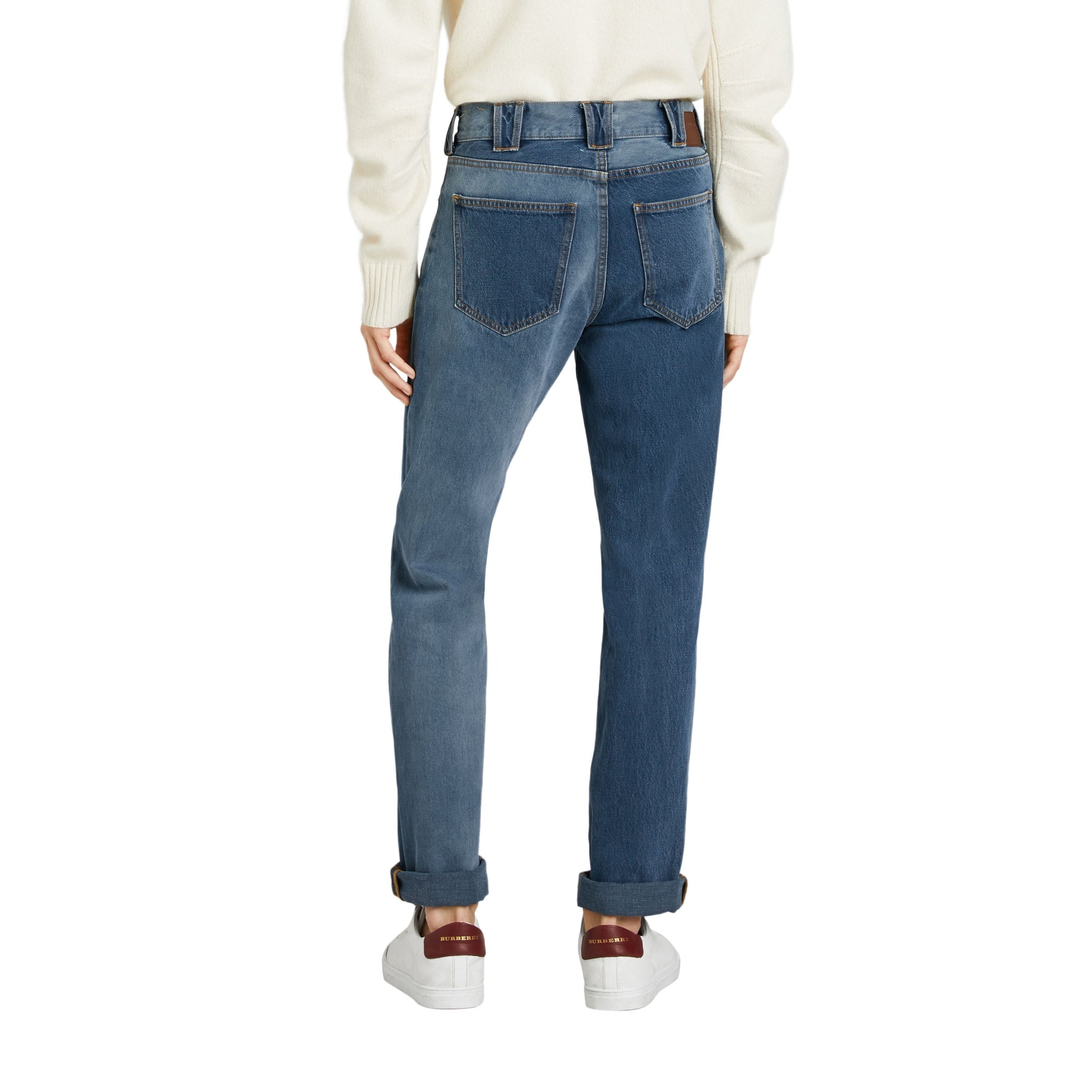 INDIGO Jean de coupe droite bicolore