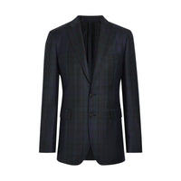 NAVY Costume de coupe Soho en sergé de laine tartan