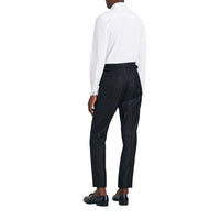NAVY Costume de coupe Soho en sergé de laine tartan