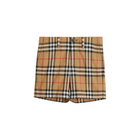 Short habillé en coton à motif Vintage check - Jaune Antique
