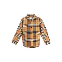 Chemise en coton Vintage check - Jaune Antique