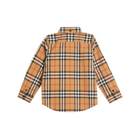Chemise en coton Vintage check - Jaune Antique