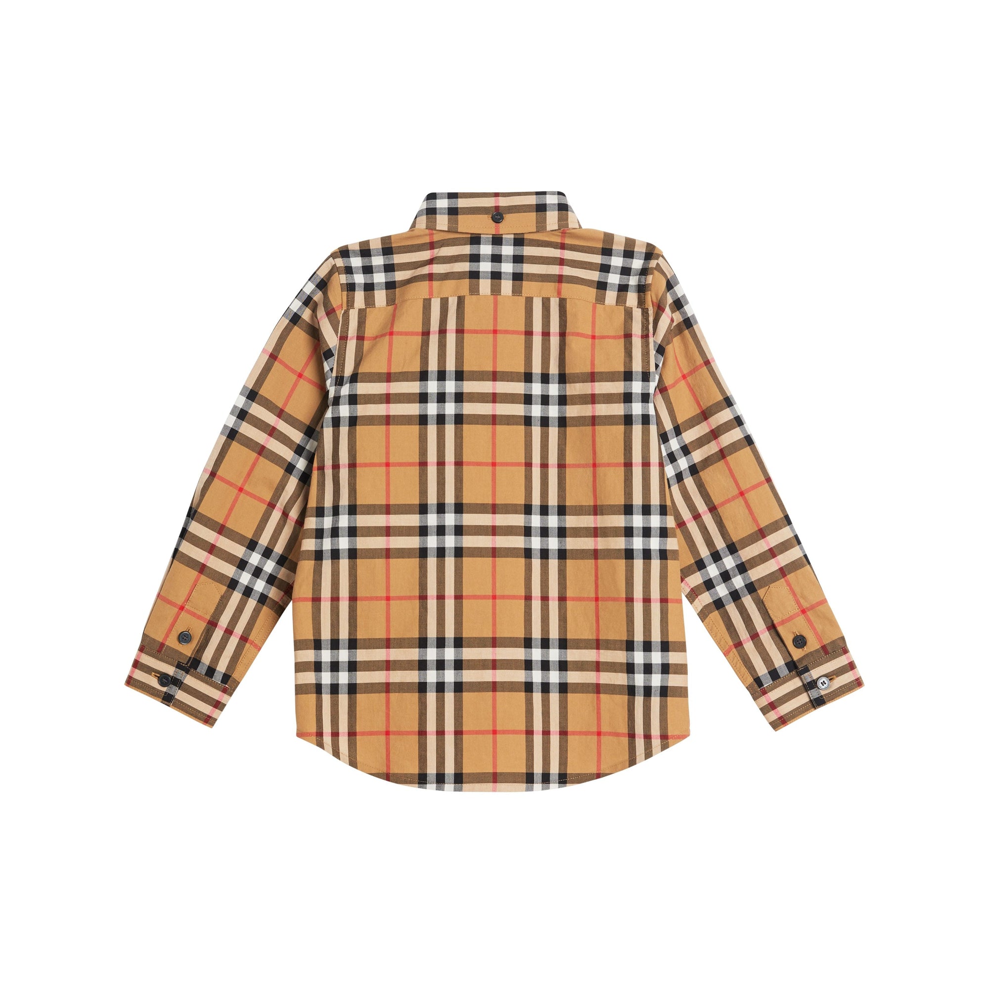 ANTIQUE YELLOW Chemise en coton Vintage check