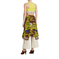 BRIGHT YELLOW Brassière en jersey extensible avec logo