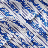 BRIGHT BLUE Chemise en coton à motif rayé griffonné