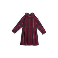 BURGUNDY Robe rayée avec cordon de serrage